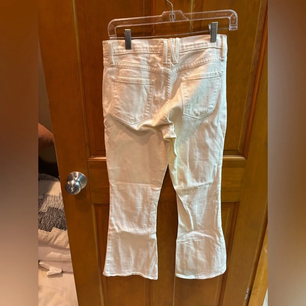 Frame Women’s Inez & Vinoodh Flared Ivory Jeans Size 27 - Picture 8 of 10